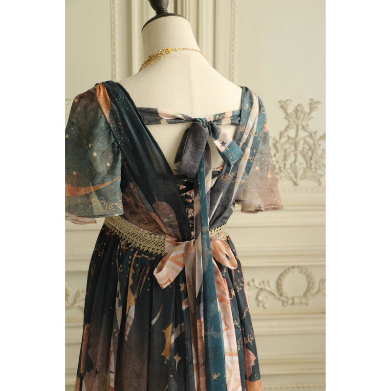 星降る夜のエンパイアワンピース[2026年3月中旬-4月上旬発送予定]