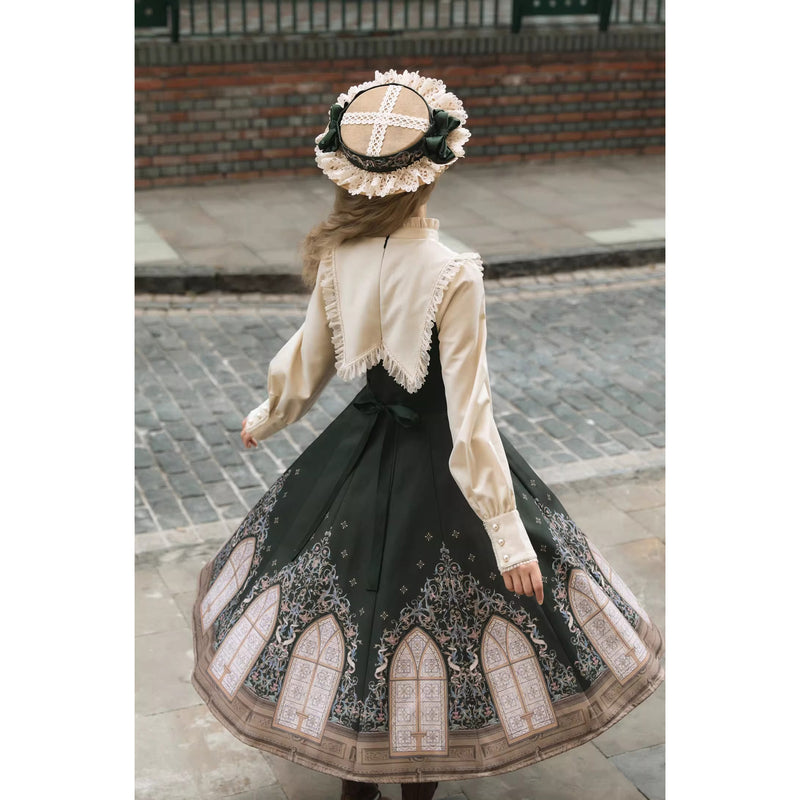 大聖堂の挿絵クラシカルワンピース[2026年2月上旬-3月上旬発送予定]