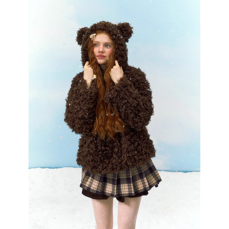 Chocolate Bear Fur Coat