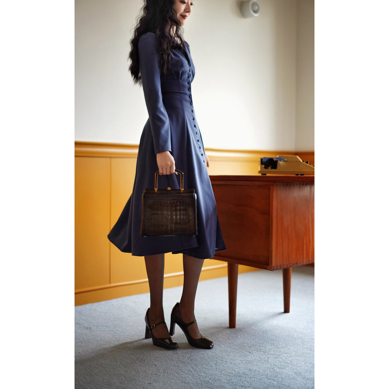 青藍の貴婦人クラシックワンピース