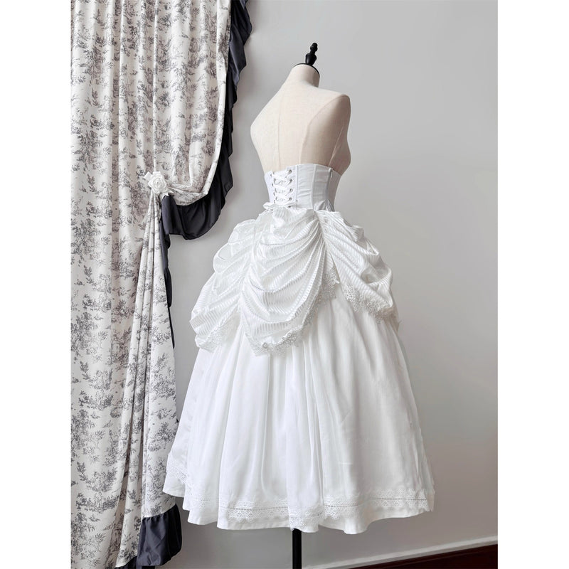 伯爵令嬢のコルセットスカート - White[2026年3月上旬-3月下旬発送予定]