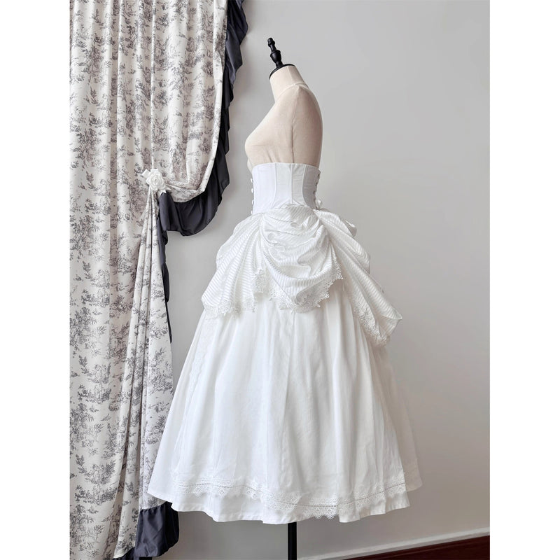 伯爵令嬢のコルセットスカート - White[2026年3月上旬-3月下旬発送予定]