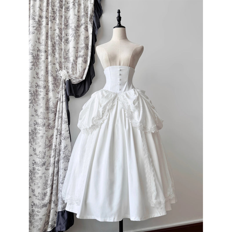 伯爵令嬢のコルセットスカート - White[2026年3月上旬-3月下旬発送予定]