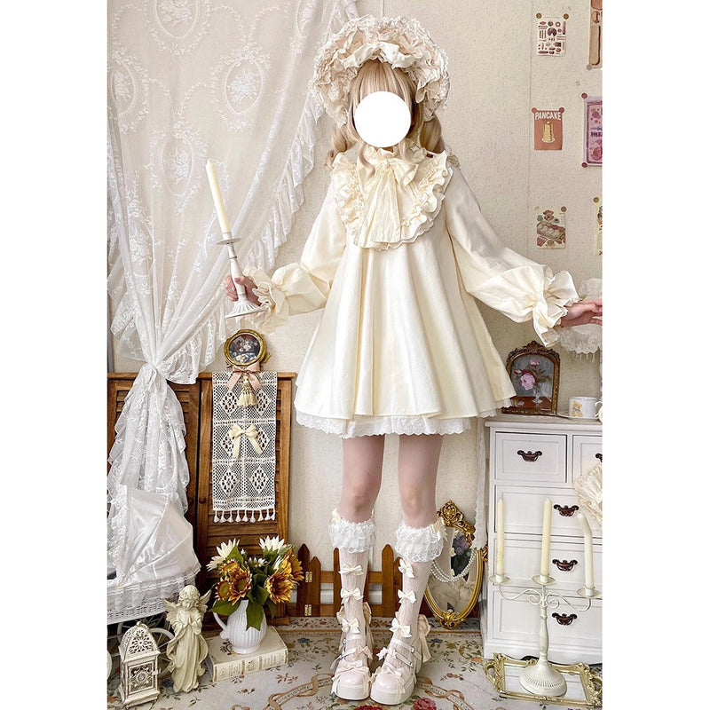 西洋人形のドールワンピース - Ivory[2025年11月上旬-12月上旬発送予定]