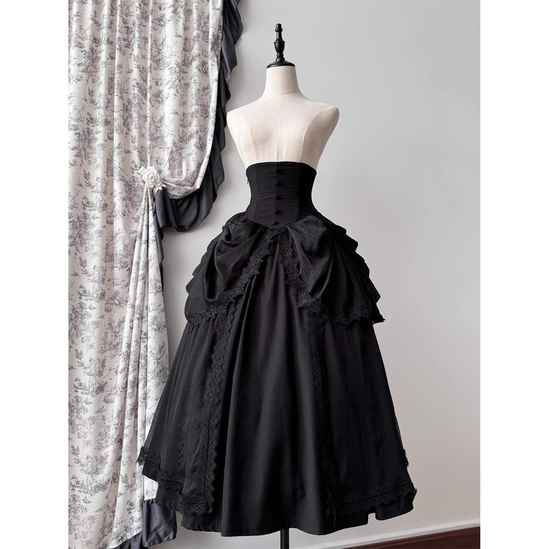 伯爵令嬢のコルセットスカート - Black[2026年3月上旬-3月下旬発送予定]