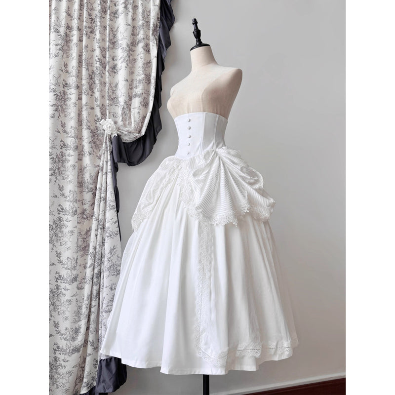 伯爵令嬢のコルセットスカート - White[2026年3月上旬-3月下旬発送予定]