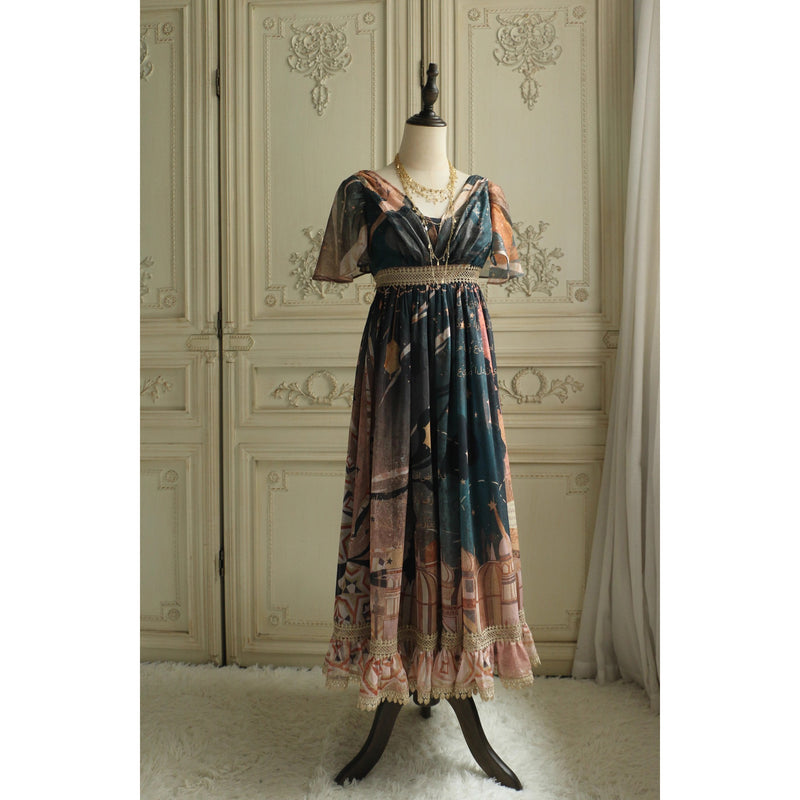 星降る夜のエンパイアワンピース[2026年3月中旬-4月上旬発送予定]