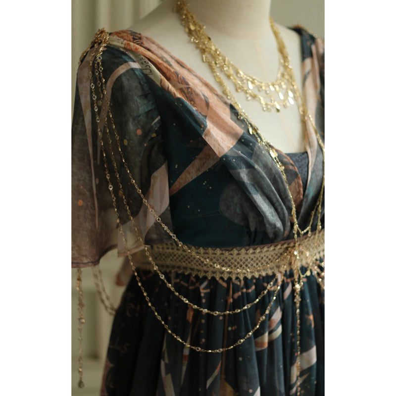 星降る夜のエンパイアワンピース[2026年3月中旬-4月上旬発送予定]