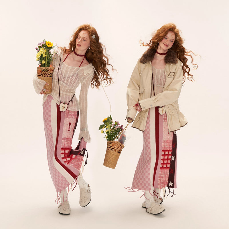 Milky White Hoodie Knit Top