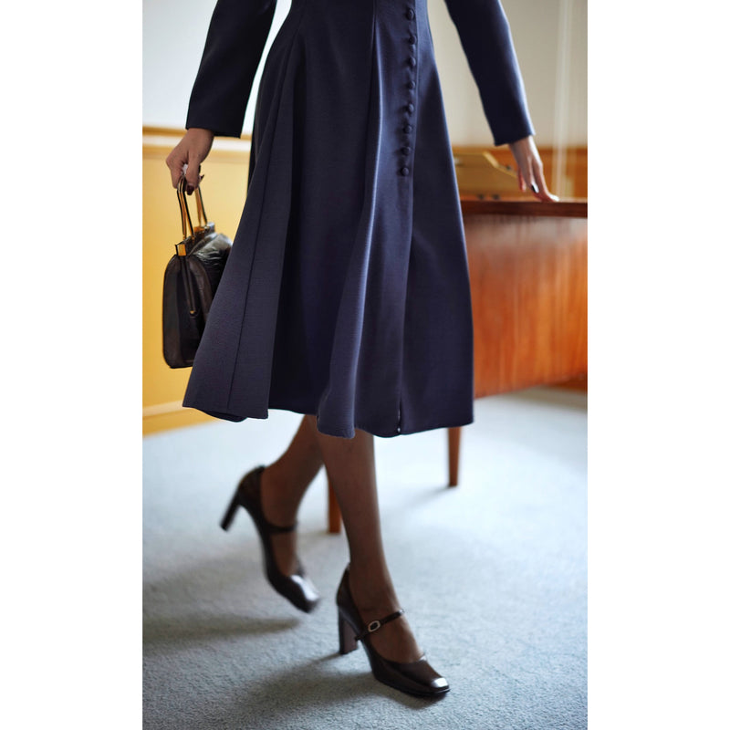 青藍の貴婦人クラシックワンピース