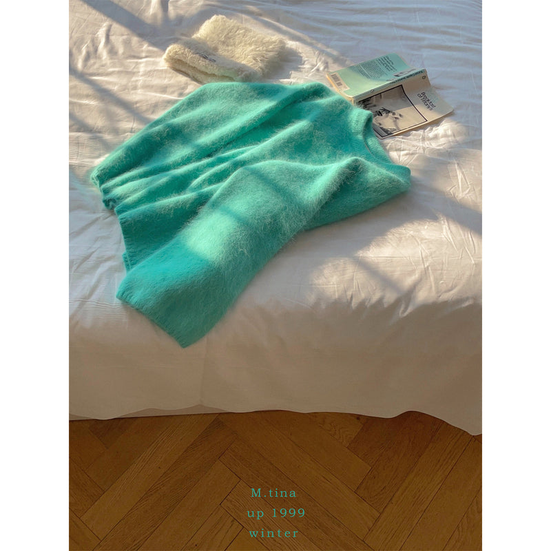 Turquoise Blue Soft Knit Sweater