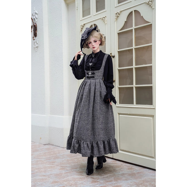 伯爵令嬢のジャンパースカートとケープ - Gray[2026年2月上旬-3月下旬発送予定]