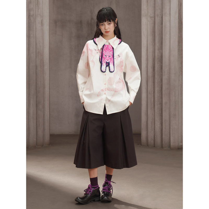 豹の挿絵ネッカチーフ