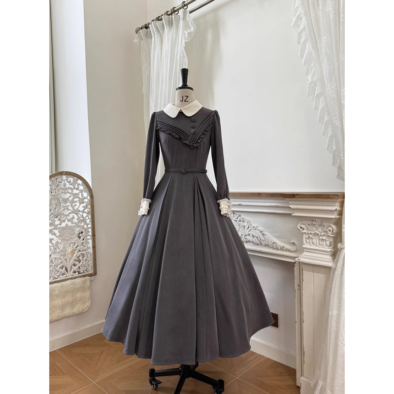 召使いのお嬢様のクラシカルワンピースとエプロンとボンネット[2026年2月下旬-3月下旬発送予定]