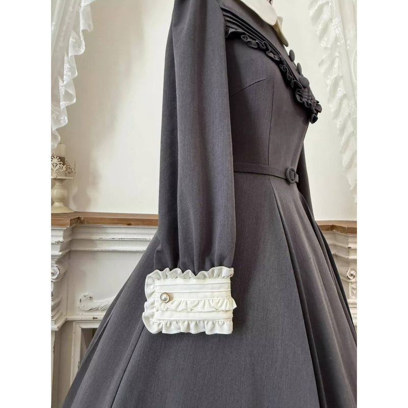 召使いのお嬢様のクラシカルワンピースとエプロンとボンネット[2026年2月下旬-3月下旬発送予定]