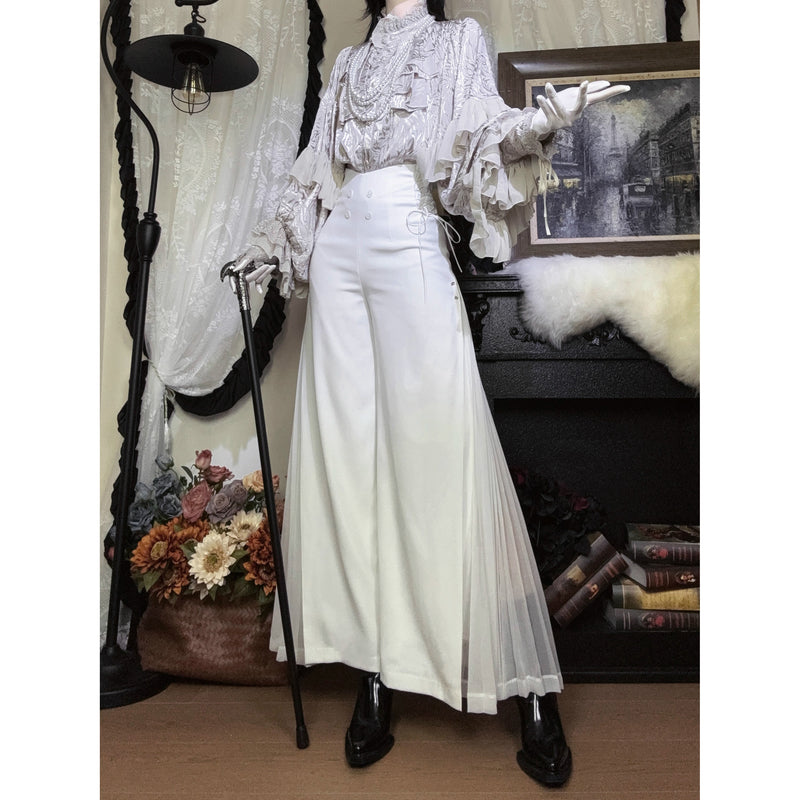 公爵騎士の編み上げプリーツパンツ[2025年2月上旬-3月上旬発送予定]