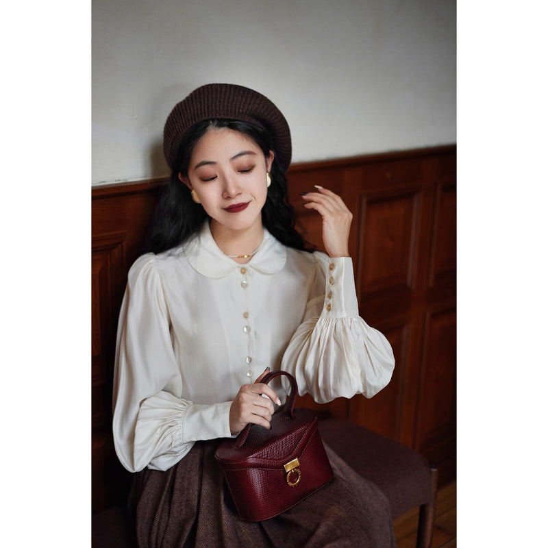 銀幕の貴婦人フレンチレトロブラウス