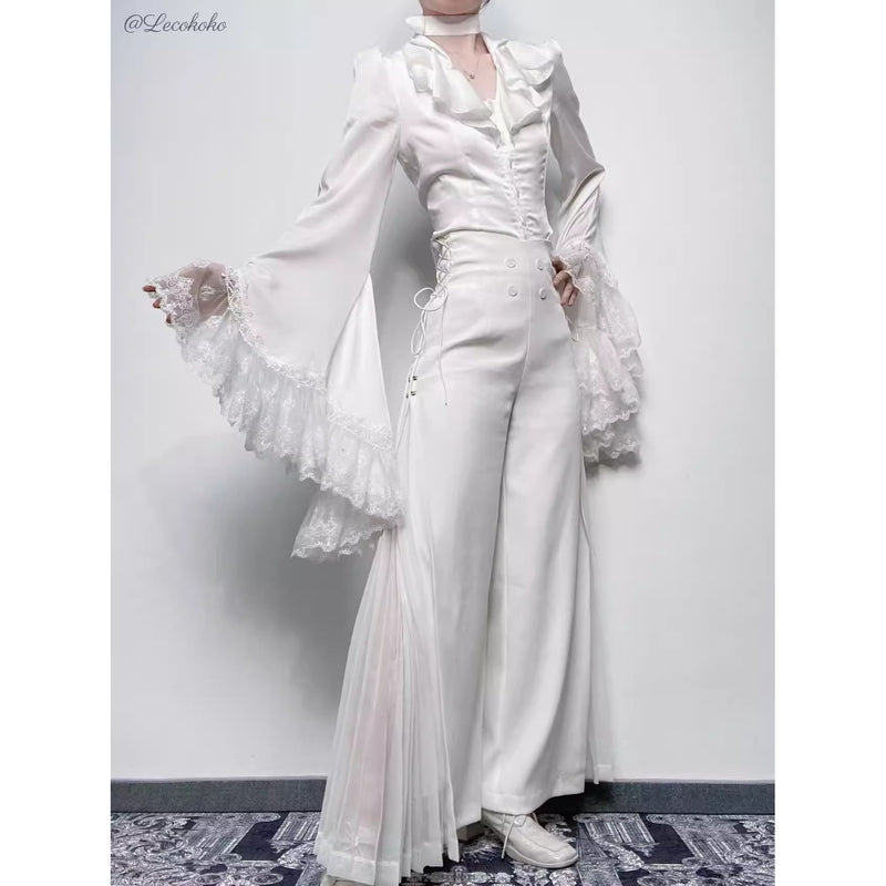 公爵騎士の編み上げプリーツパンツ[2025年2月上旬-3月上旬発送予定]