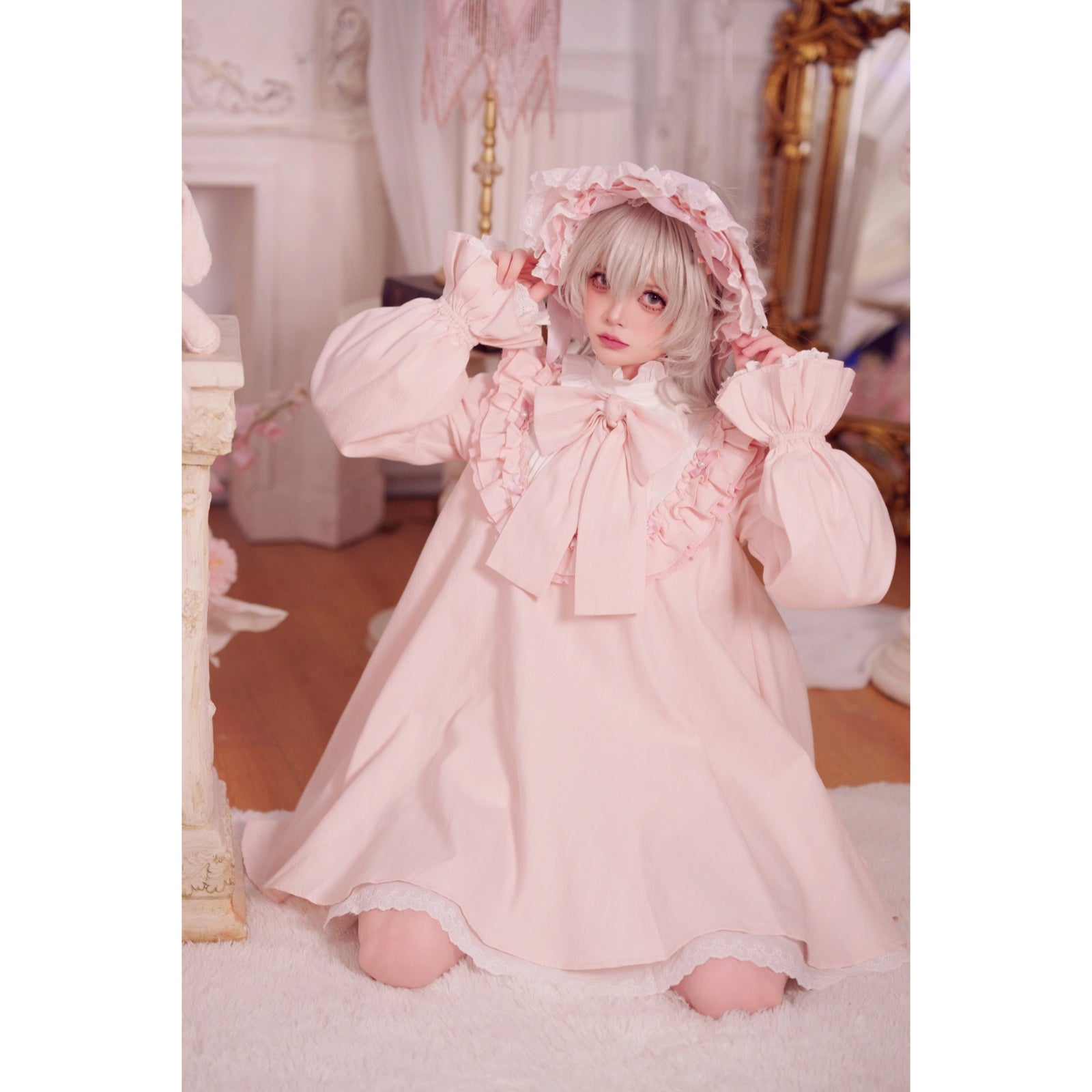 西洋人形のドールワンピース - Pink[2026年3月中旬-4月中旬発送予定