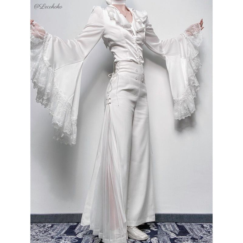 公爵騎士の編み上げプリーツパンツ[2025年2月上旬-3月上旬発送予定]