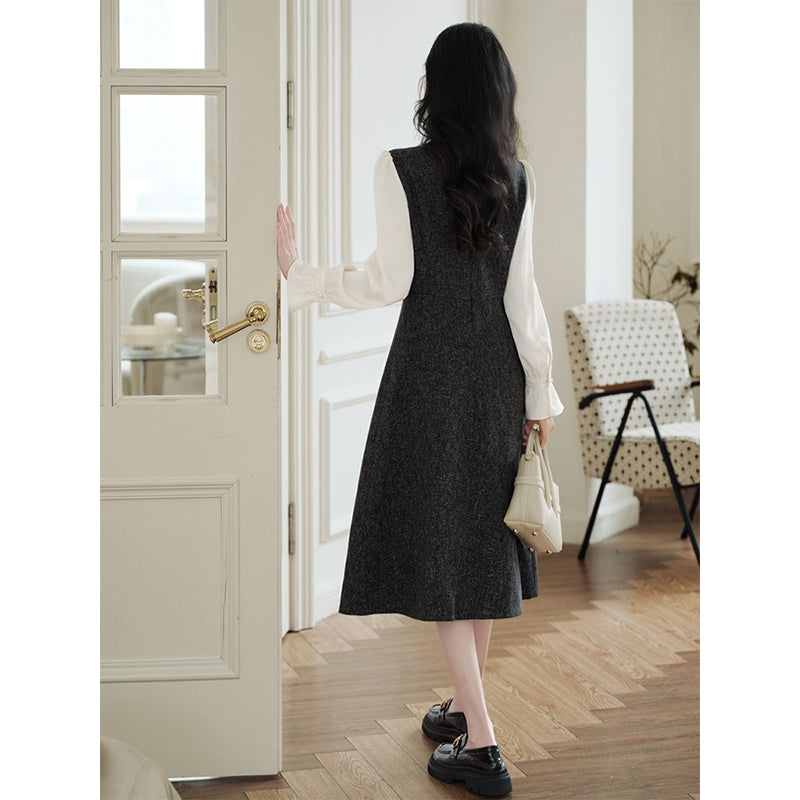 Parisian Gray Short Jacket and Dress