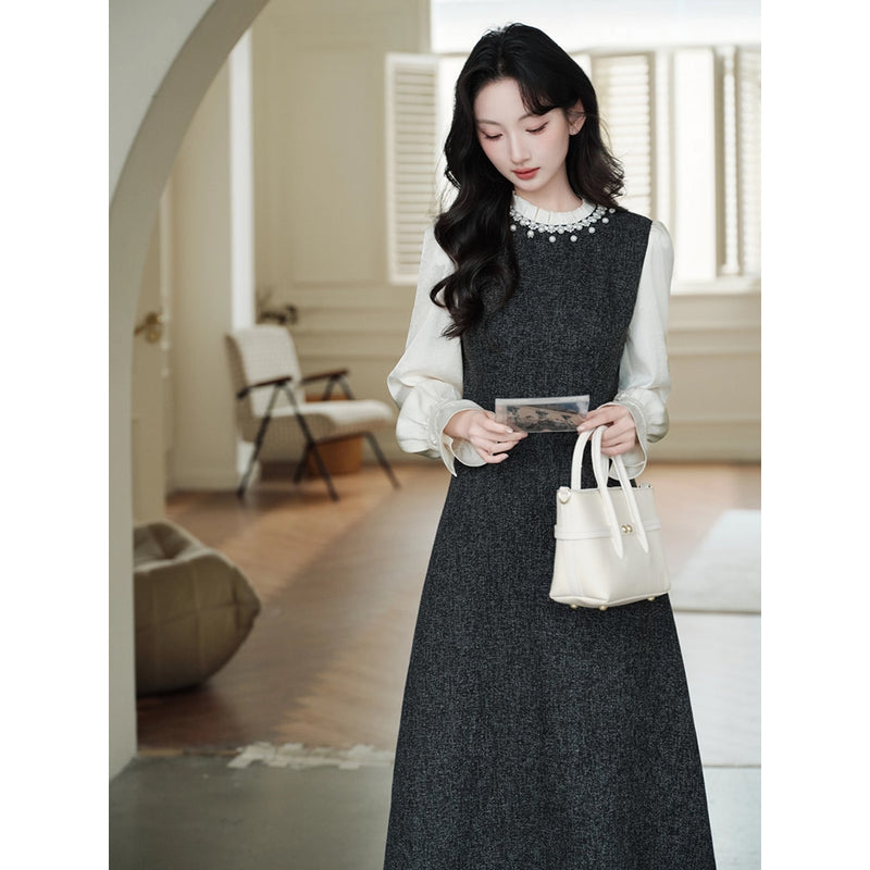 Parisian Gray Short Jacket and Dress