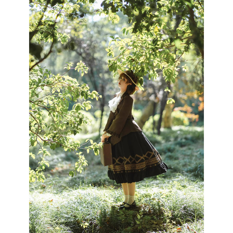 邸宅のお嬢様のテーラードジャケット