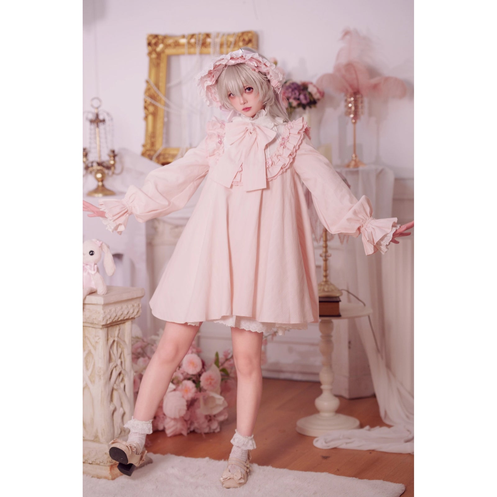 西洋人形のドールワンピース - Pink[2026年3月中旬-4月中旬発送予定
