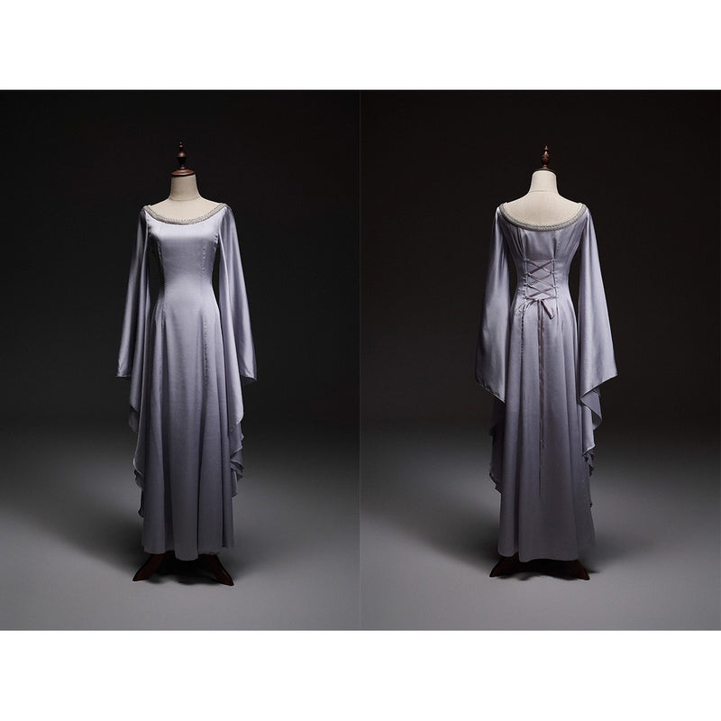 紺青の王妃の刺繍エレガントワンピース[2026年1月上旬-2月上旬発送予定]