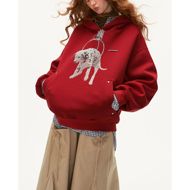 Wire Armed Dalmatian Hoodie