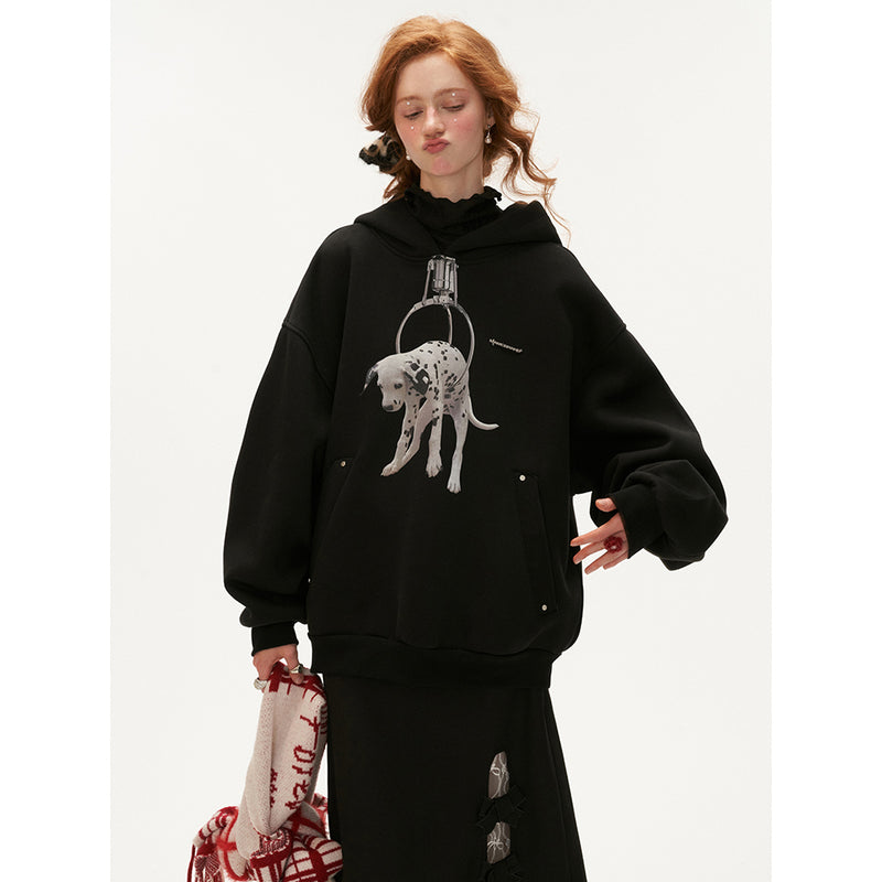 Wire Armed Dalmatian Hoodie