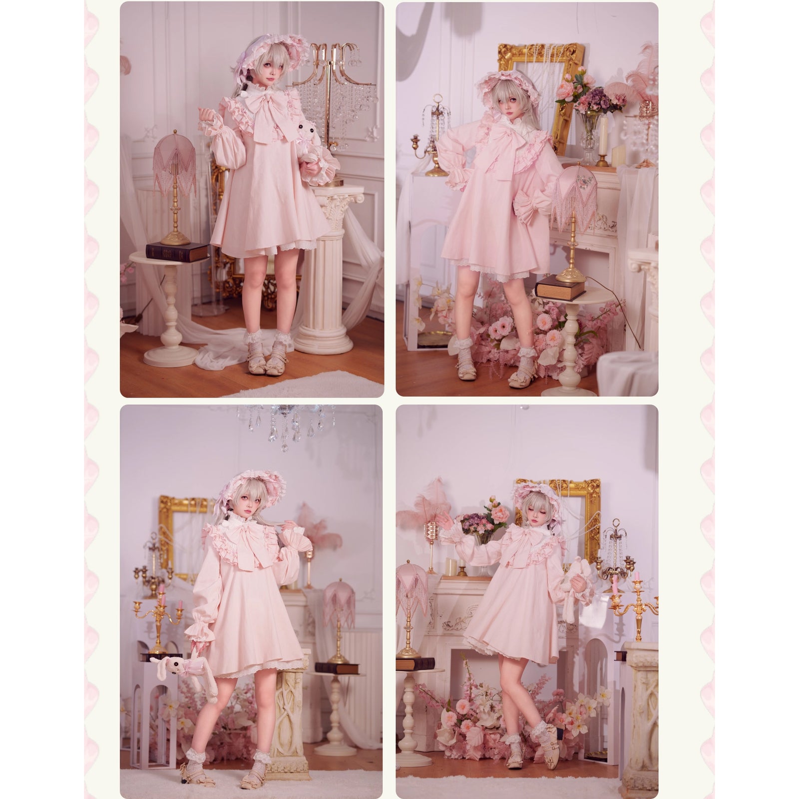 西洋人形のドールワンピース - Pink[2026年3月中旬-4月中旬発送予定