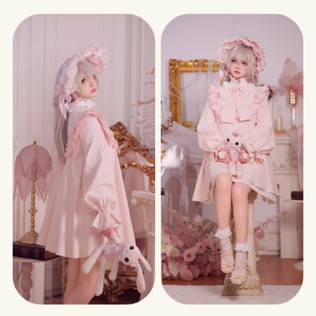 西洋人形のドールワンピース - Pink[2026年3月中旬-4月中旬発送予定