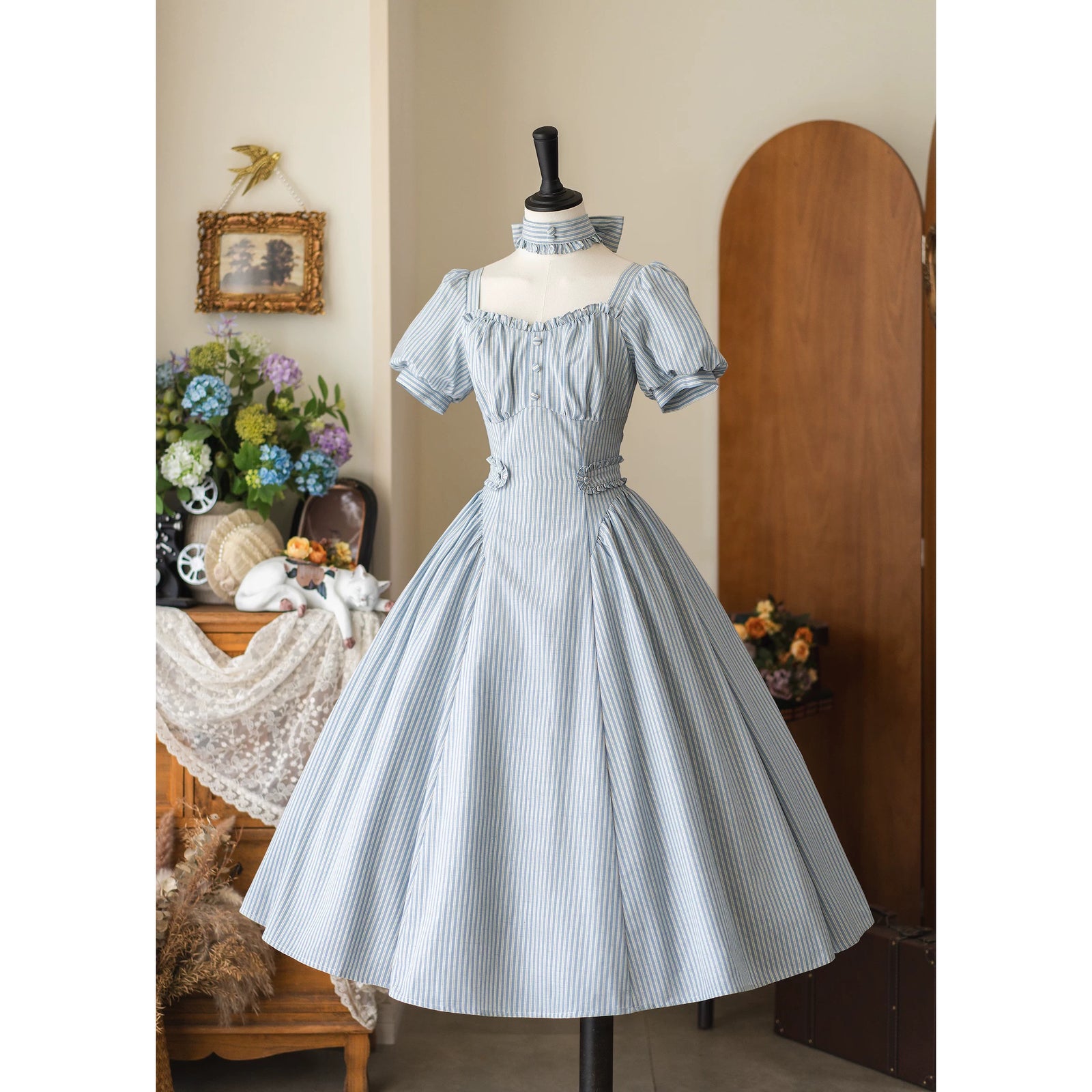 【最終お値下げ】Victorian Maiden ストライプ ワンピース 最終お値下げ】Victorian Maiden ストライプ ワンピース