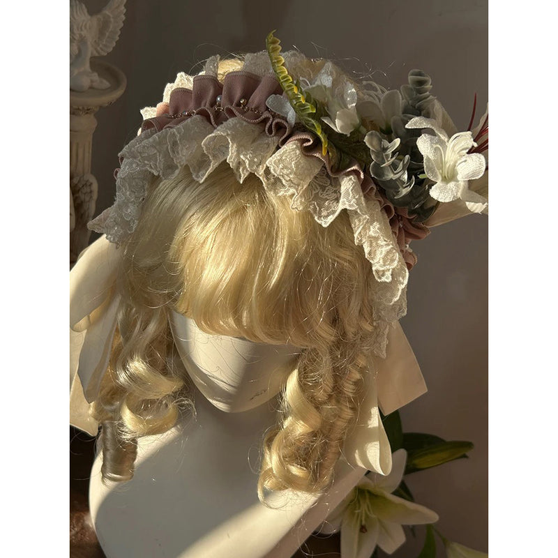 百合の花の帽子とアクセサリー – ManusMachina