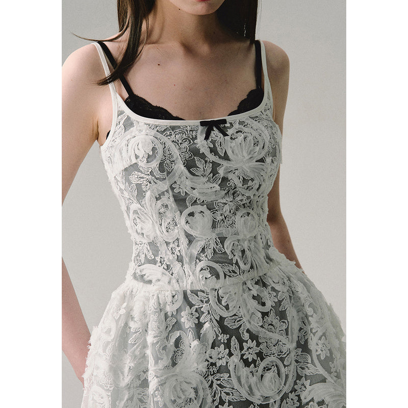 Lace Embroidery Camisole Dress