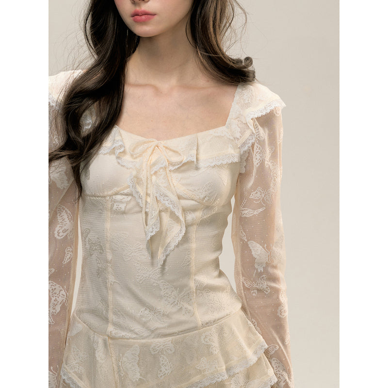 Butterfly Lace Romantic Dress