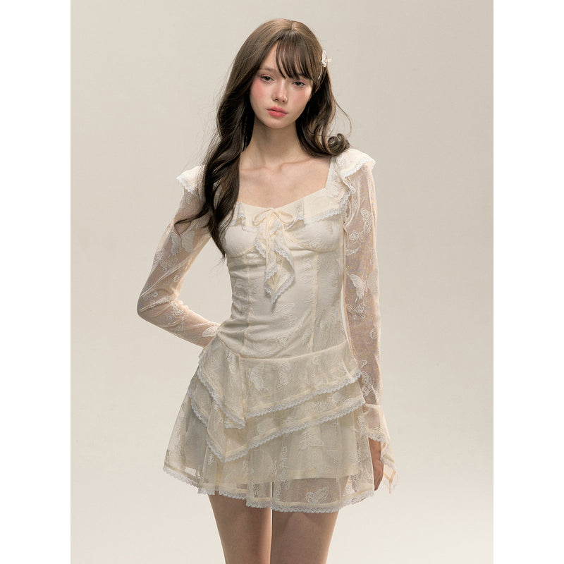 Butterfly Lace Romantic Dress