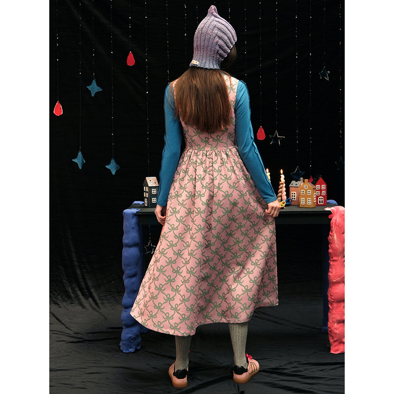 童話少女のリボンジャンパースカート