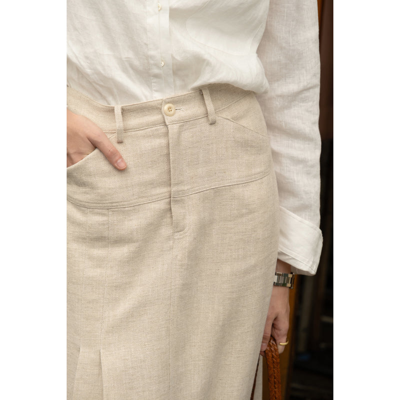 Mrs Parisian Linen Skirt[2024年6月下旬-7月上旬発送予定]