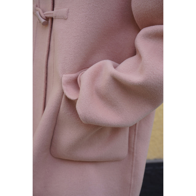 桜色の貴婦人ウールフードコート