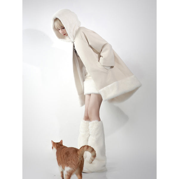 White Lover Wool Coat, Tops and Bottoms