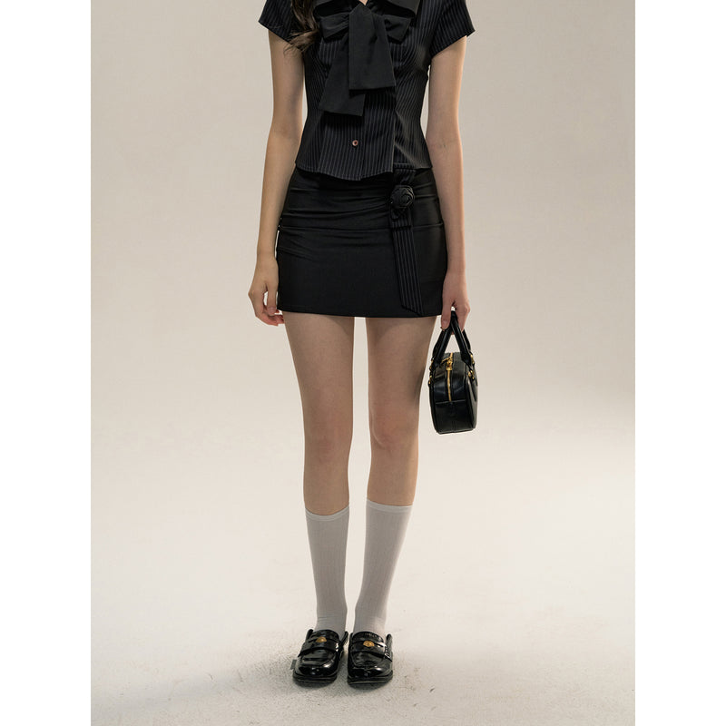 Black Rose Short Skirt