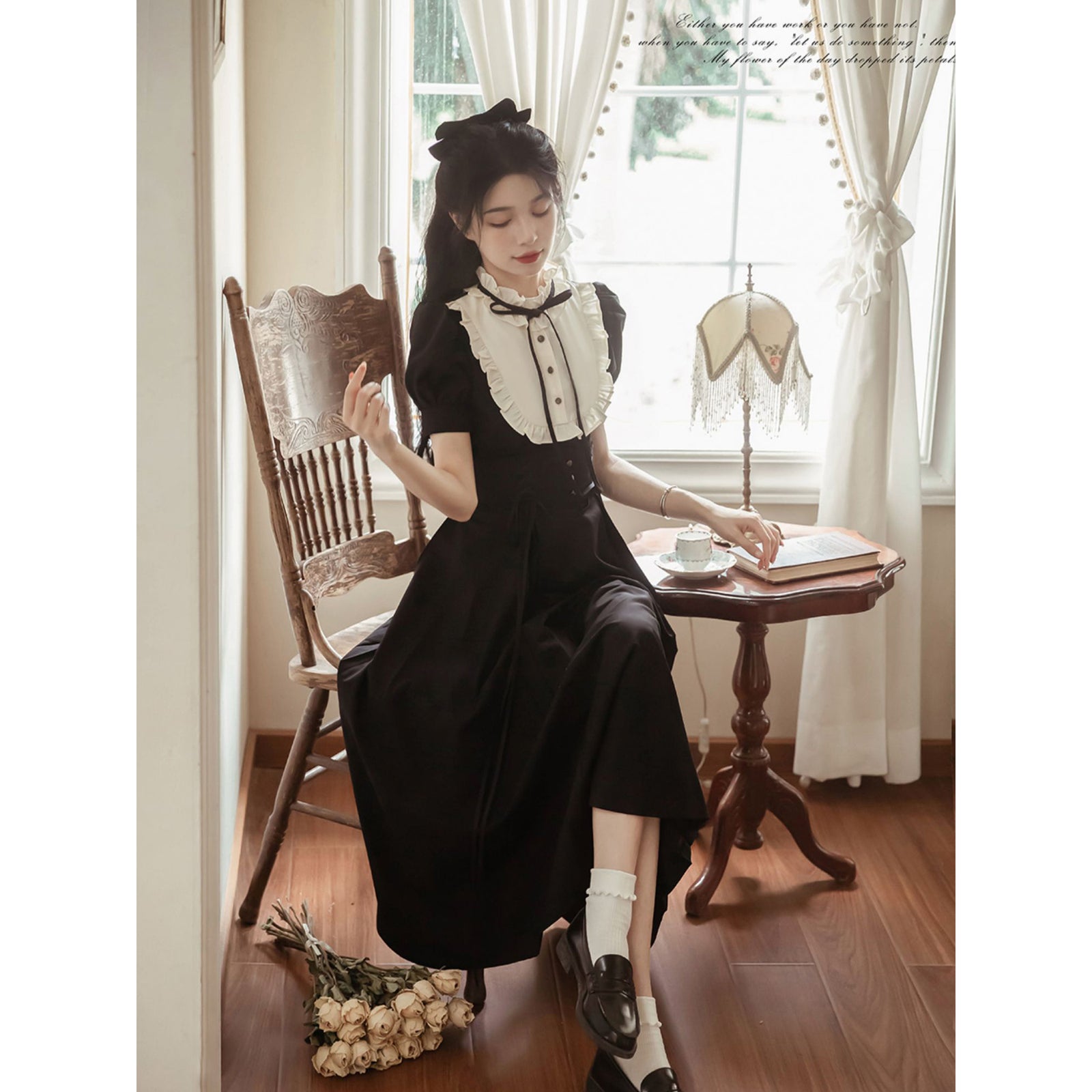 円舞曲を奏でるフリルトップスとコルセットロングスカート – ManusMachina 