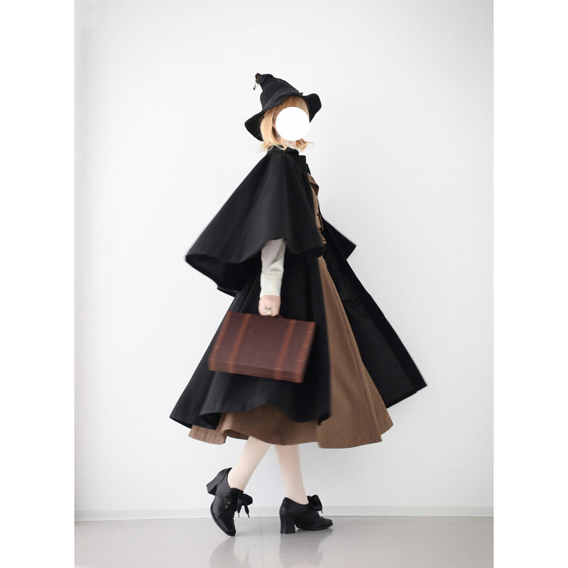 Wizarding World British Cape Long Coat - Black[2025年12月中旬-2026年1月中旬発送予定]