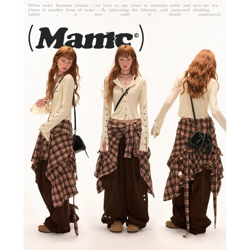 Striped Multi Button Knit Cardigan