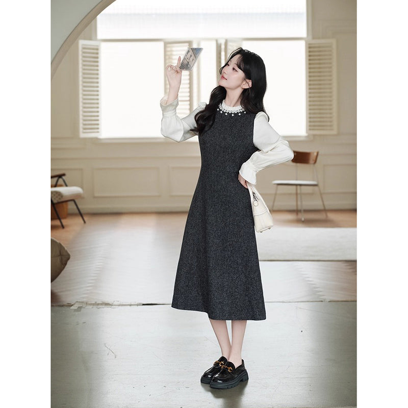 Parisian Gray Short Jacket and Dress