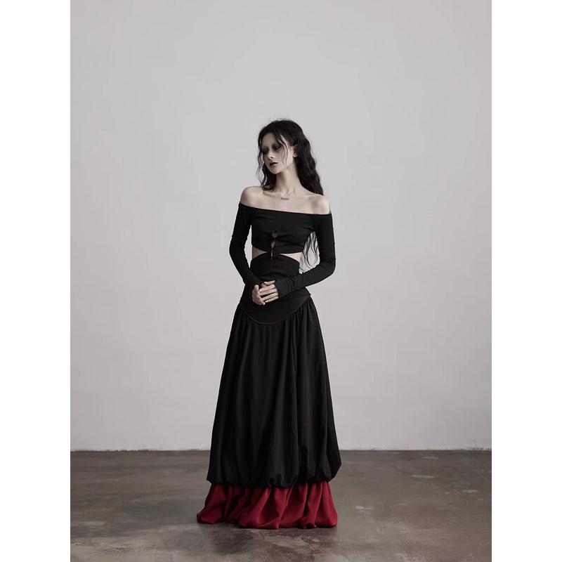 Cutout Off-the-shoulder Top