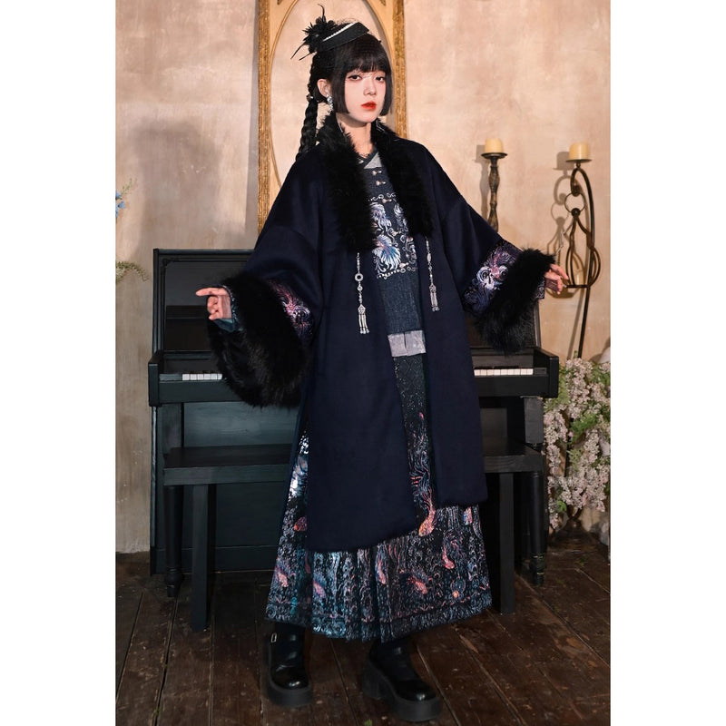 闘魚の挿絵ファーロングコート