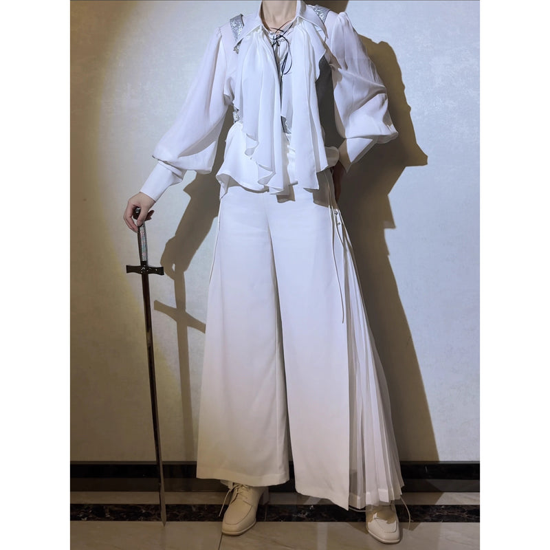 公爵騎士の編み上げプリーツパンツ[2025年2月上旬-3月上旬発送予定]